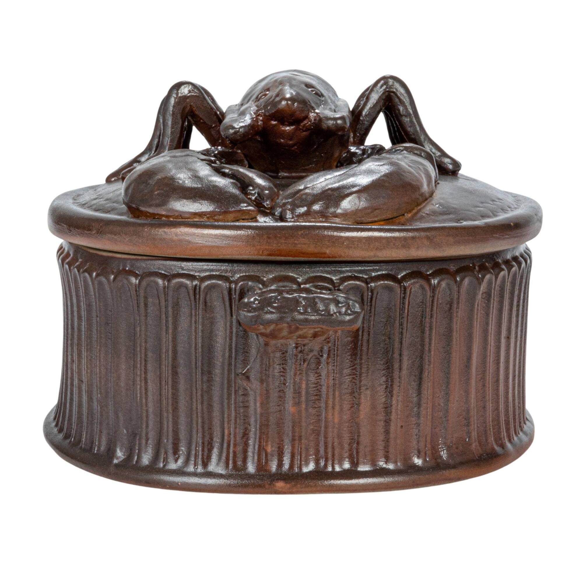 Hello Honey® 12.25" Matte Brown Stoneware Baker with Lobster Design